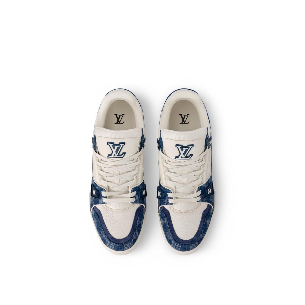 Louis Vuitton Men LV Trainer Sneaker Blue 1ACPS1