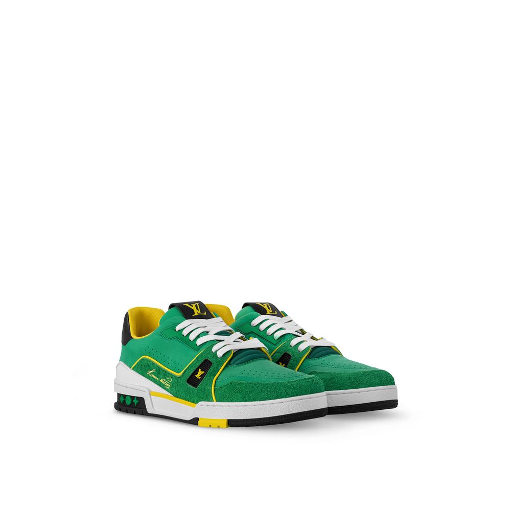 Louis Vuitton Men Sneaker LV Trainer Green 1ADHTN