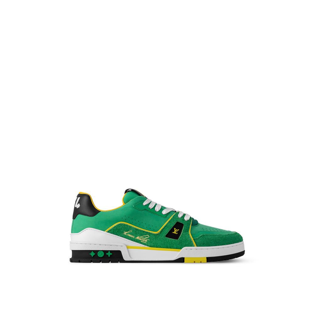 Louis Vuitton Men Sneaker LV Trainer Green 1ADHTN