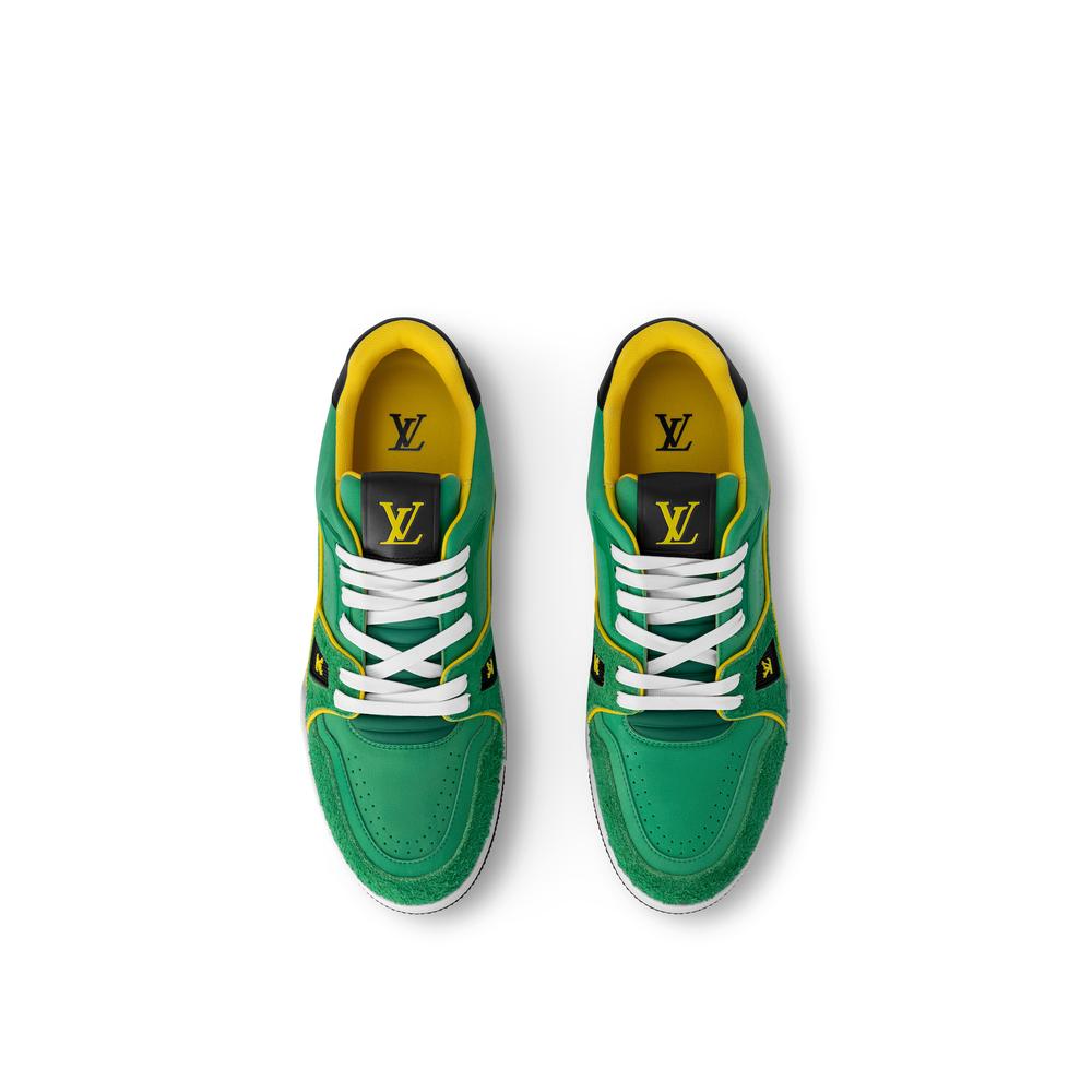 Louis Vuitton Men Sneaker LV Trainer Green 1ADHTN