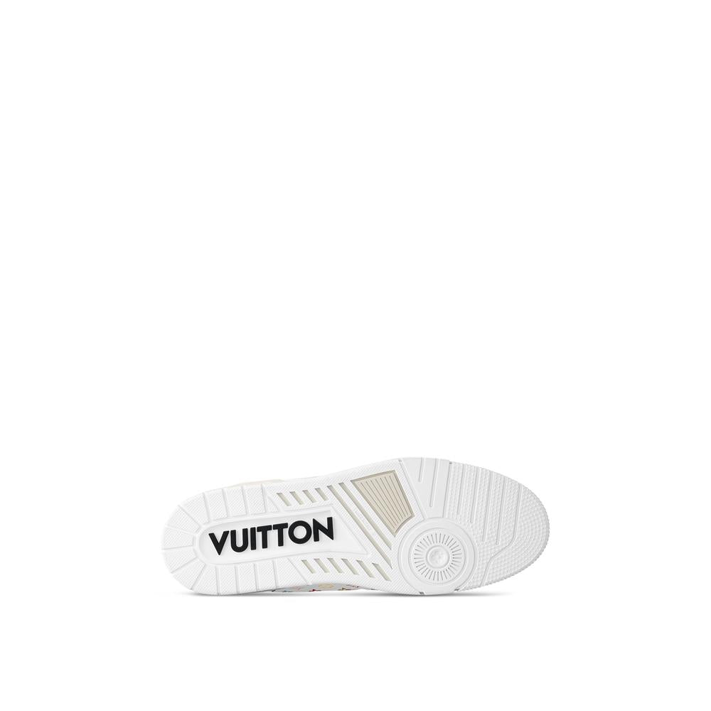 حذاء رياضي Louis Vuitton LV Trainer x TM للرجال باللون الأبيض 1AHEKJ