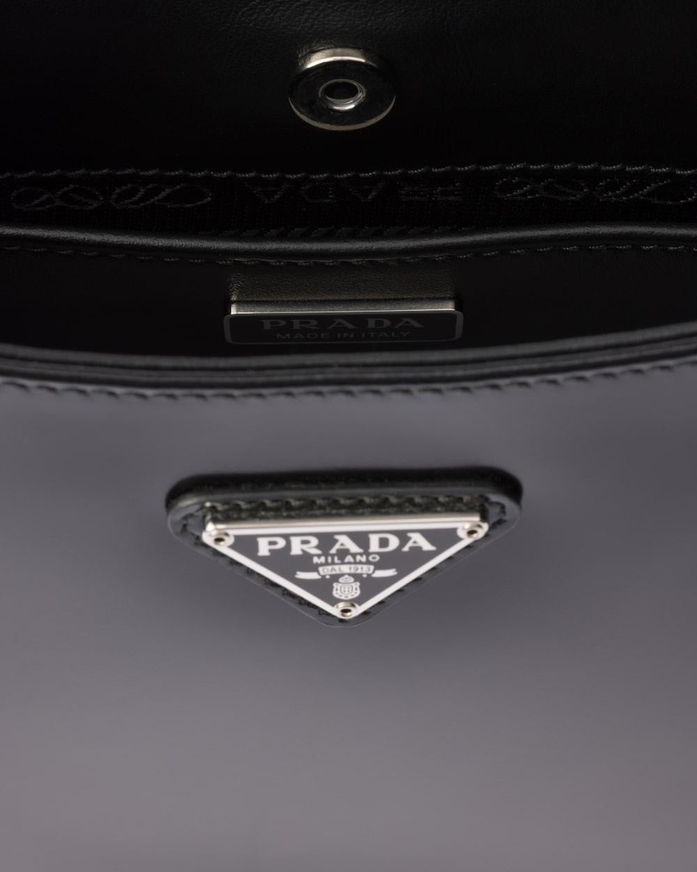 PRADA Women Prada Cleo brushed leather shoulder bag Black 1BC499_ZO6_F0002_V_OOO