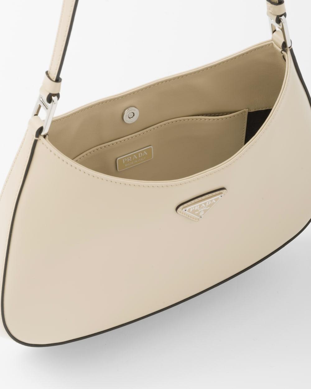 PRADA Women Prada Cleo brushed leather shoulder bag Desert 1BC499_ZO6_F02S8_V_OOO