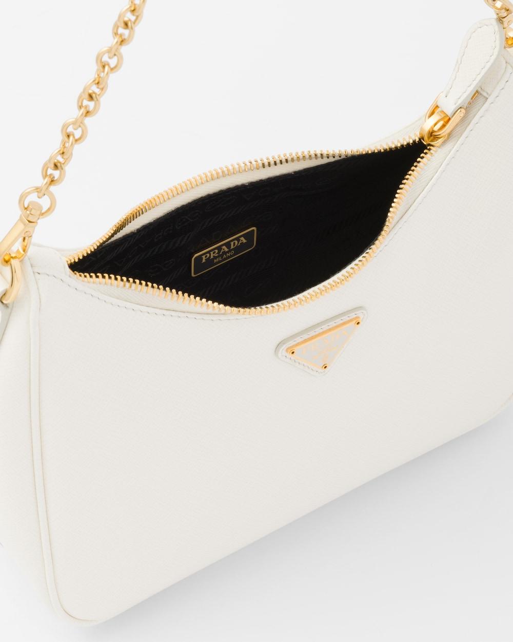 PRADA Women Prada Re-Edition 2005 Saffiano leather bag White 1BH204_NZV_F02EN_V_V2M