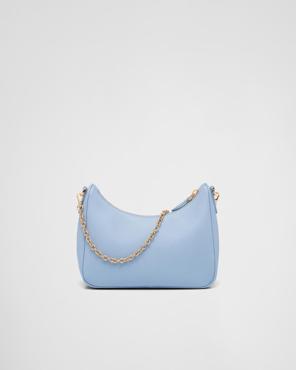 PRADA Women Prada Re-Edition 2005 Saffiano leather bag Pale Blue 1BH204_NZV_F0EMZ_V_V2M