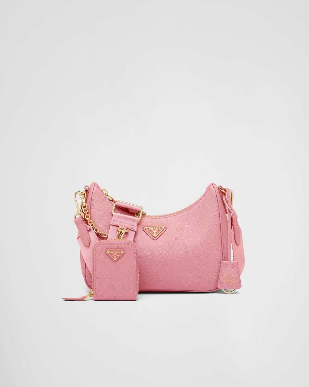 PRADA Women Prada Re-Edition 2005 Saffiano leather bag Petal Pink 1BH204_NZV_F0IS6_V_V2M