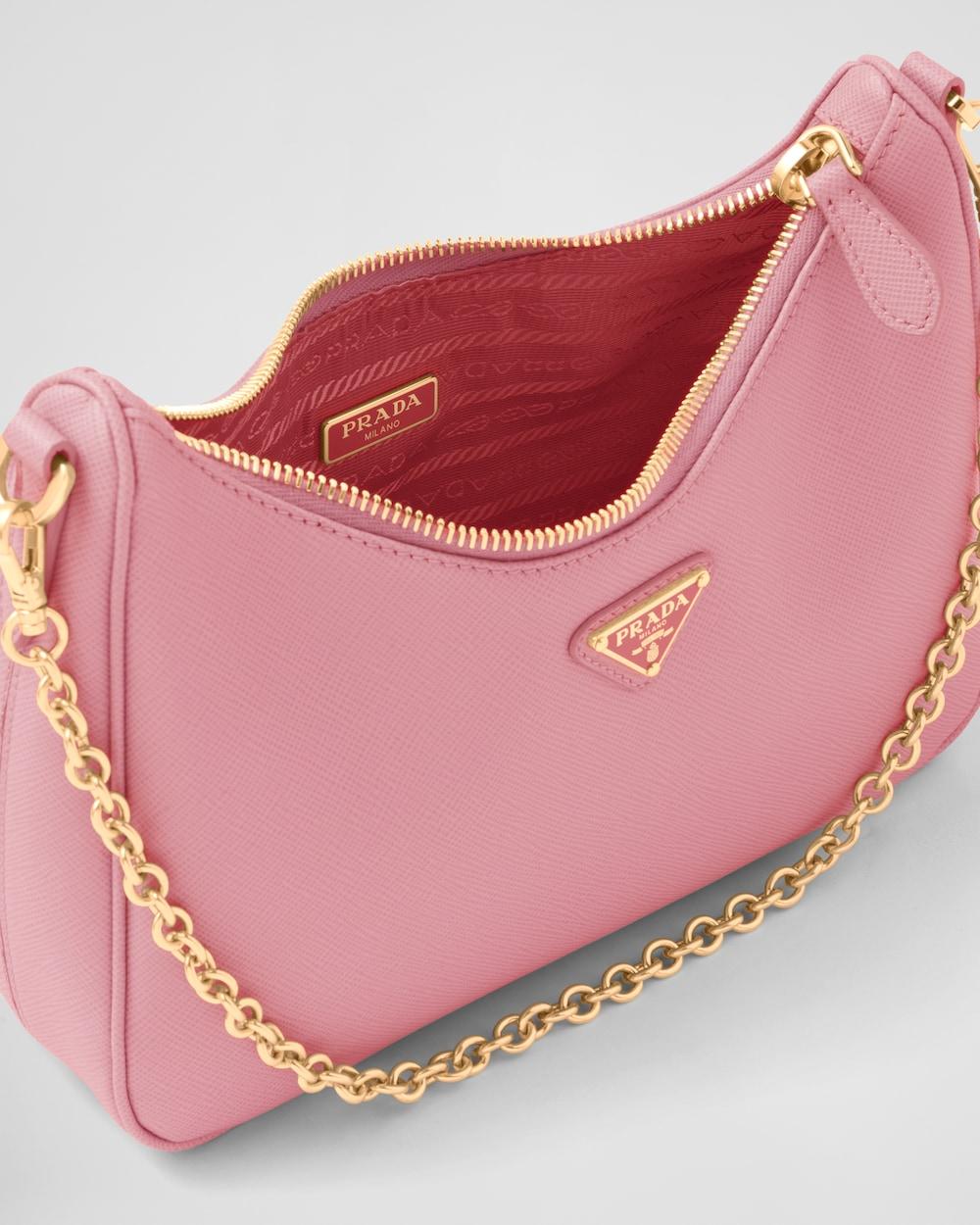 PRADA Women Prada Re-Edition 2005 Saffiano leather bag Petal Pink 1BH204_NZV_F0IS6_V_V2M