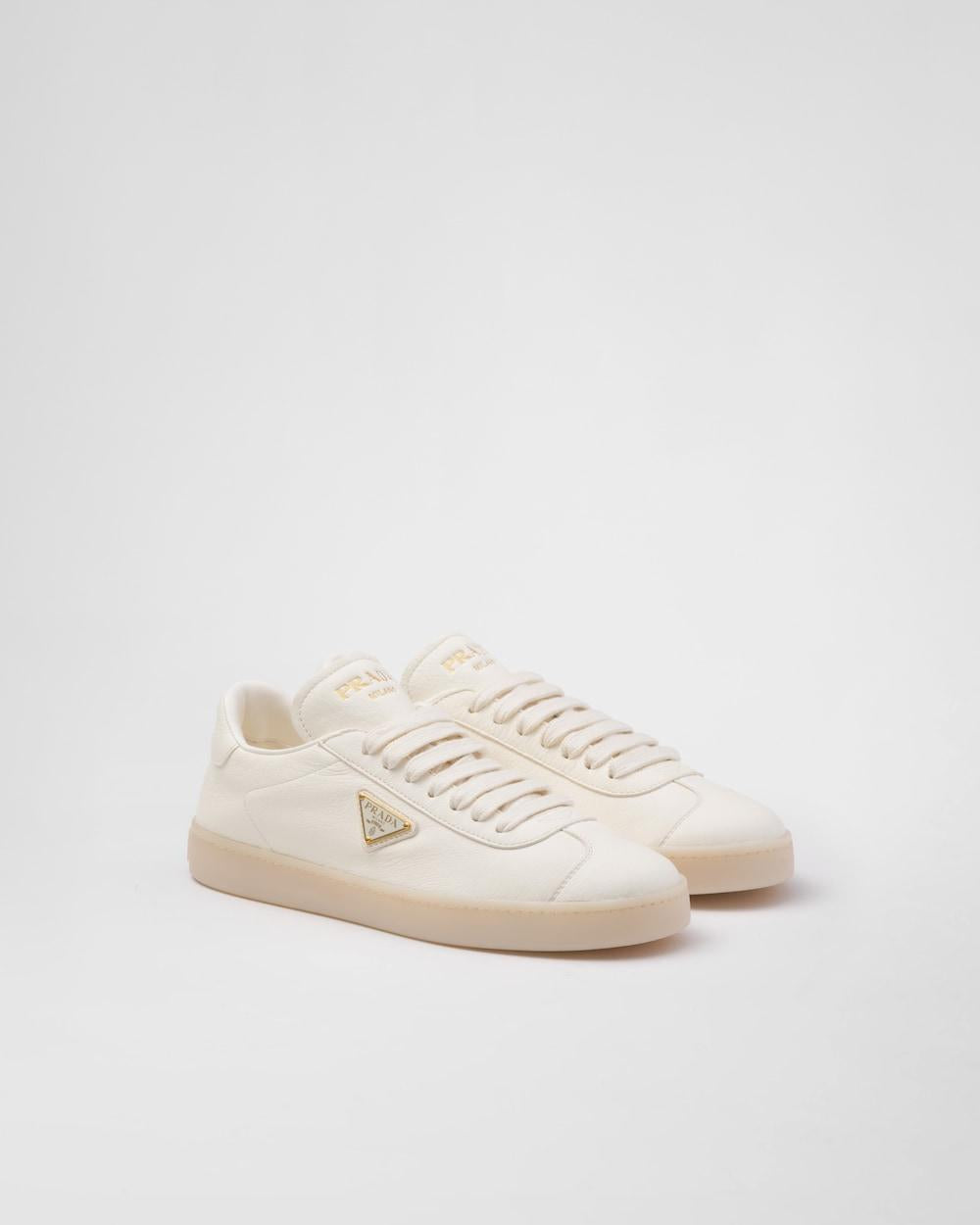 PRADA Women Leather sneakers Ivory 1E413N_013_F0304_F_025