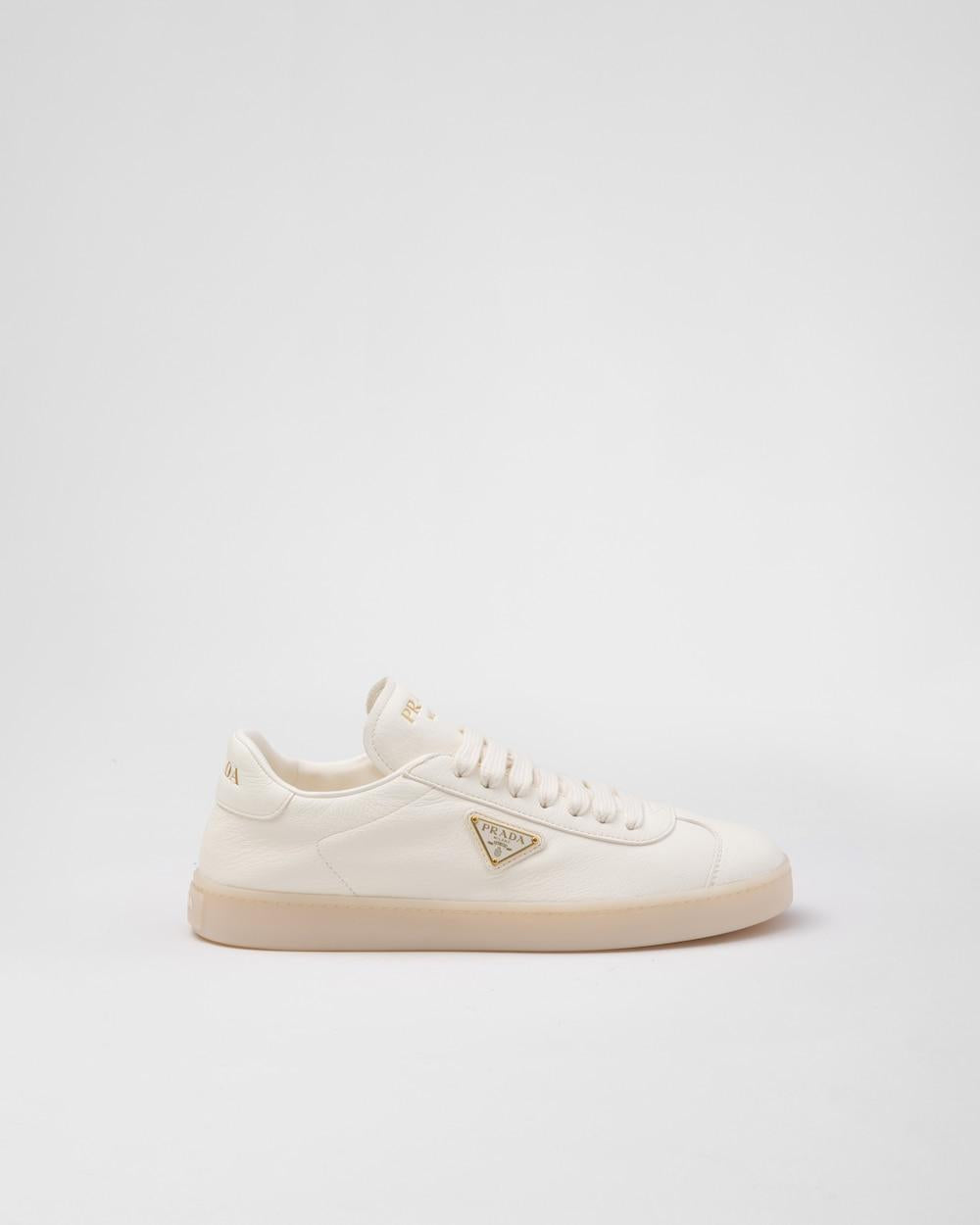 PRADA Women Leather sneakers Ivory 1E413N_013_F0304_F_025