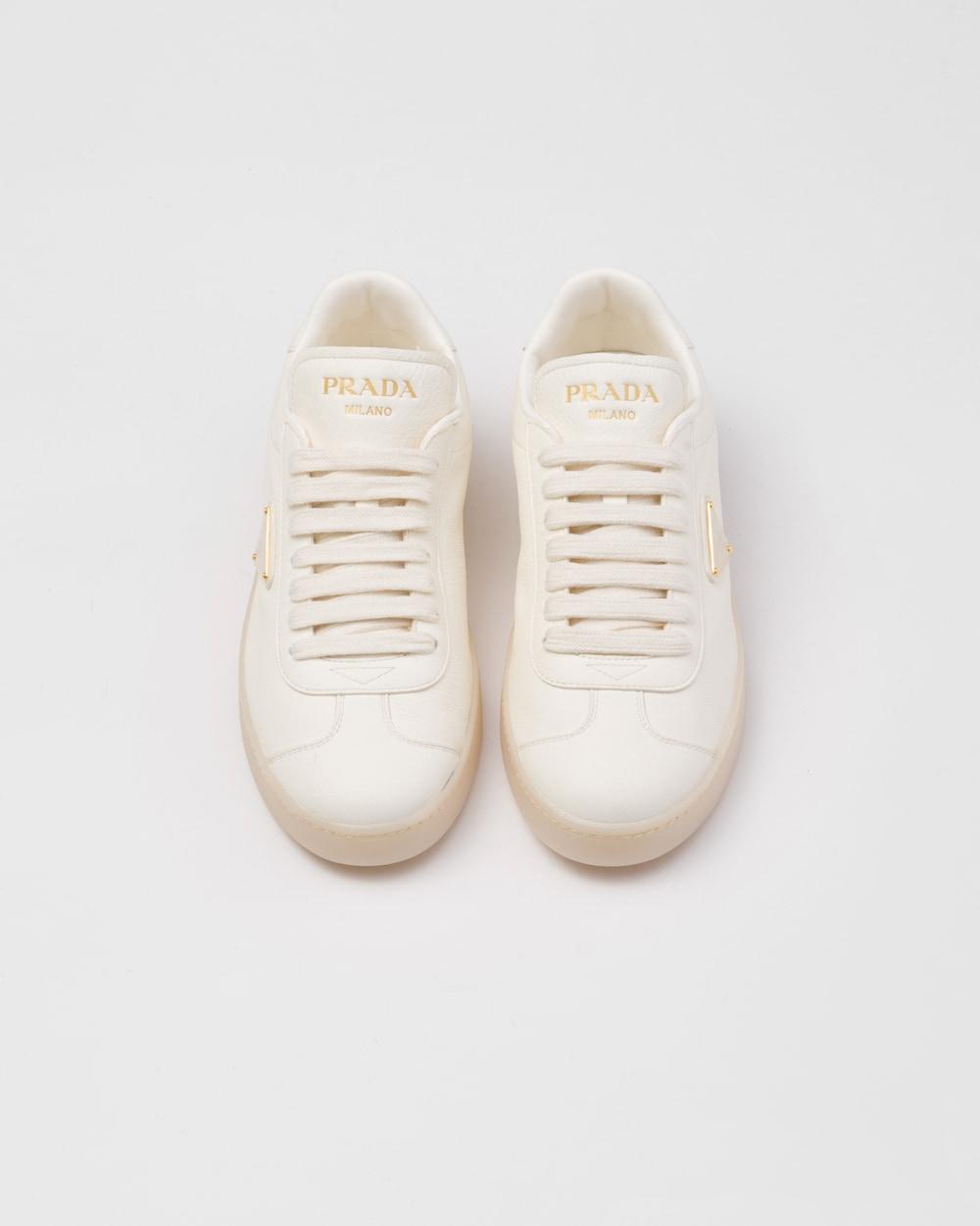 PRADA Women Leather sneakers Ivory 1E413N_013_F0304_F_025