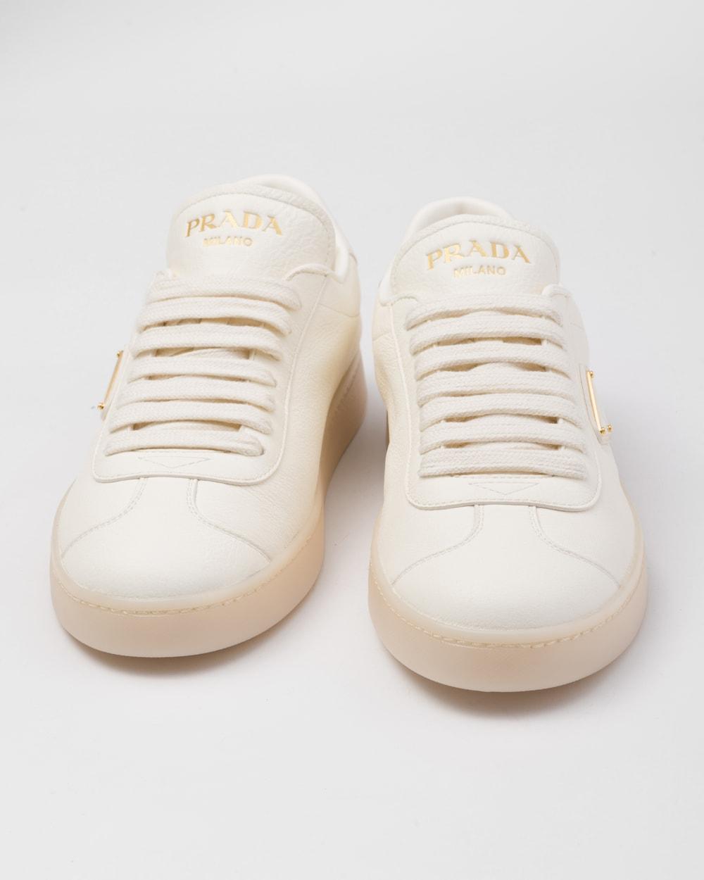 PRADA Women Leather sneakers Ivory 1E413N_013_F0304_F_025