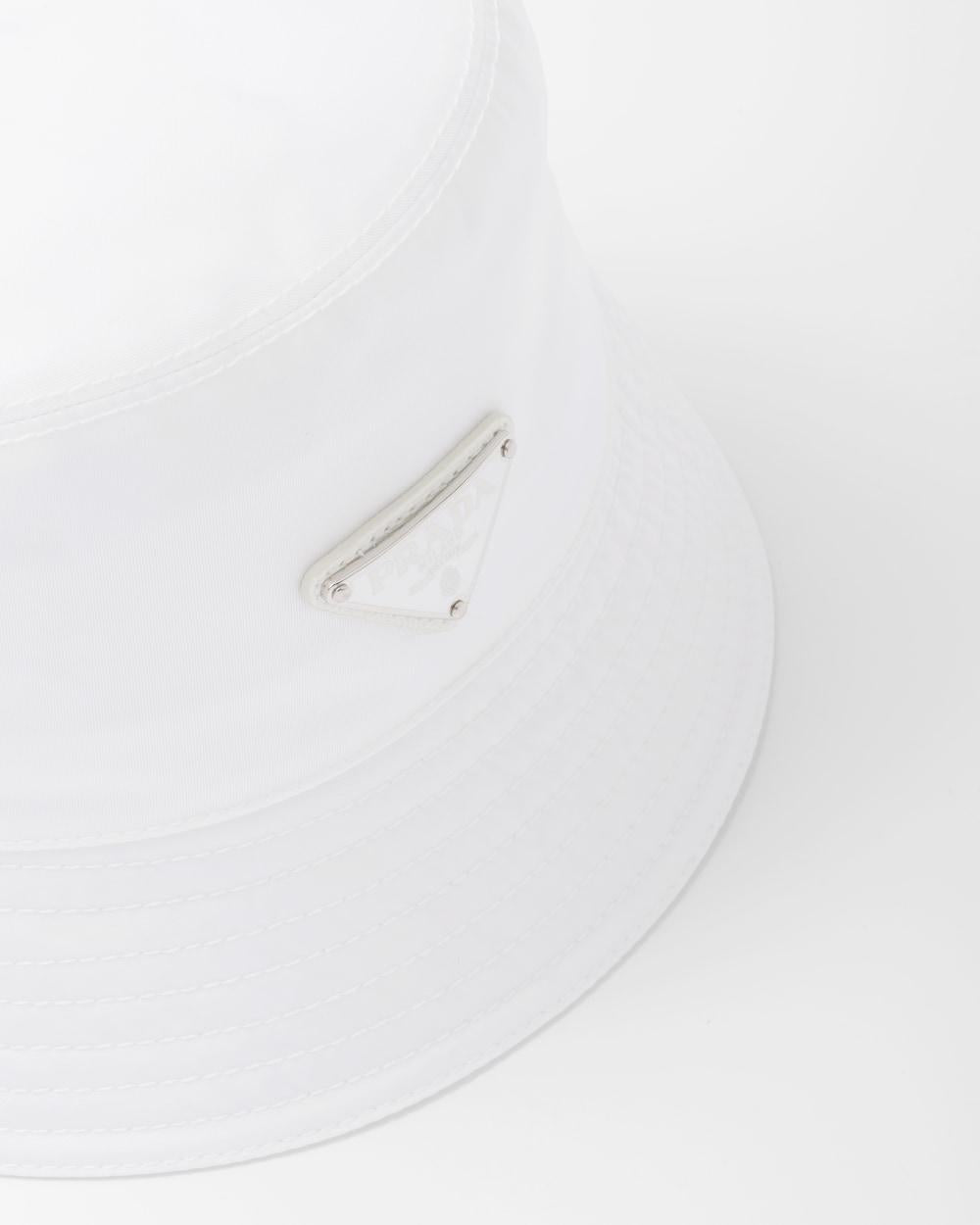 PRADA Women Re-Nylon bucket hat White 1HC137_2DMI_F0009