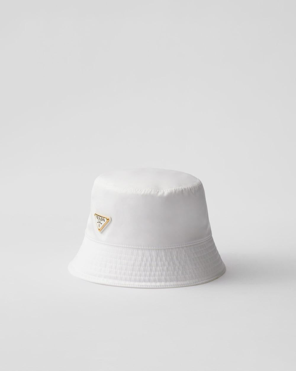 PRADA Women Re-Nylon bucket hat White 1HC137_2DMI_F097W