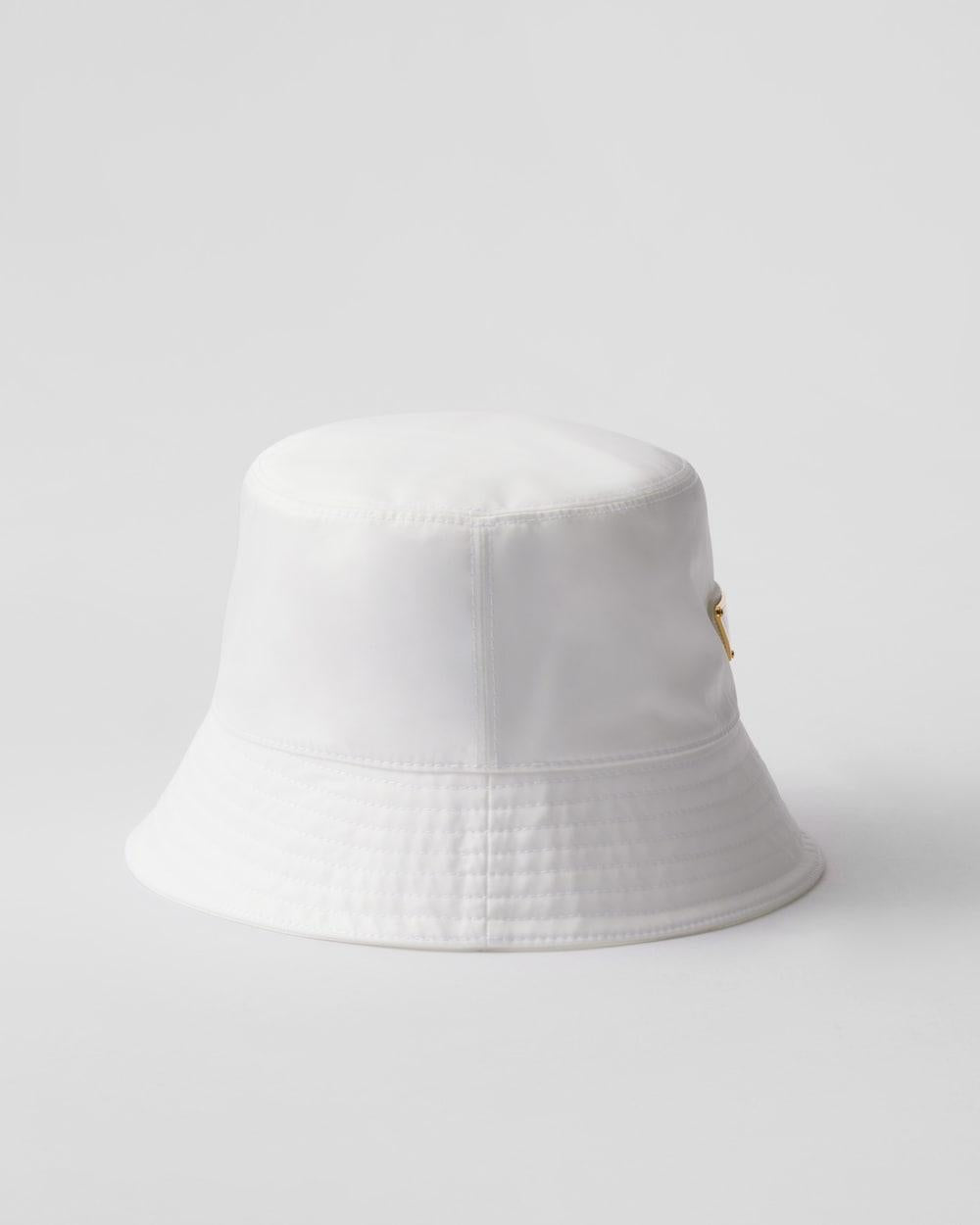 PRADA Women Re-Nylon bucket hat White 1HC137_2DMI_F097W