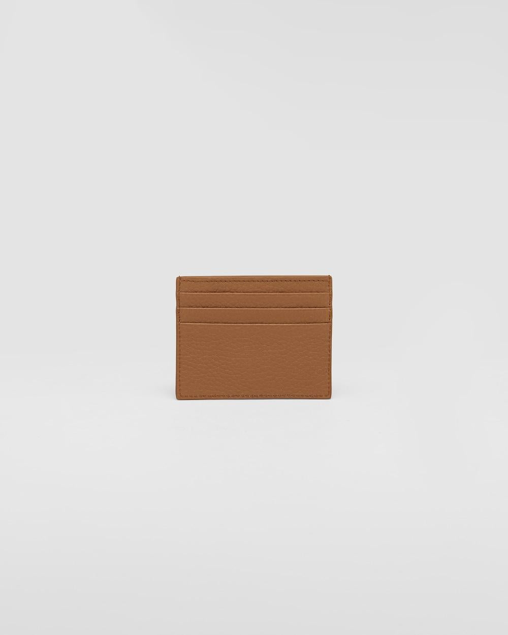 PRADA Women Leather card holder Caramel 1MC025_2BBE_F098L