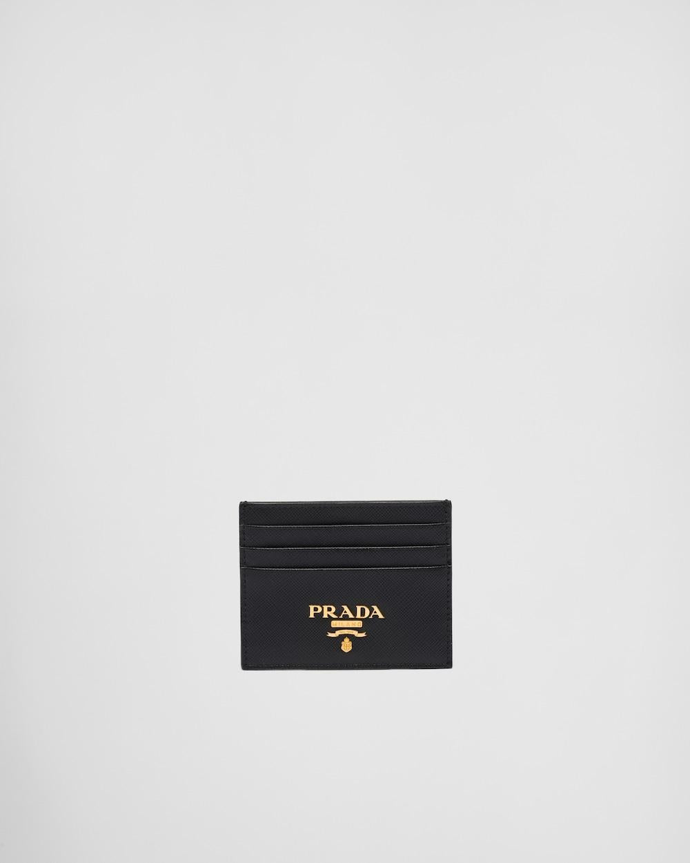 PRADA Women Saffiano Leather Card Holder Black 1MC025_QWA_F0002