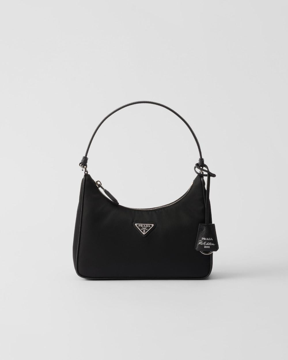 PRADA Women Prada Re-Edition 2005 Re-Nylon and Saffiano mini bag Black 1N204M_R064_F0002