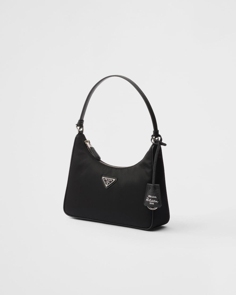 PRADA Women Prada Re-Edition 2005 Re-Nylon and Saffiano mini bag Black 1N204M_R064_F0002