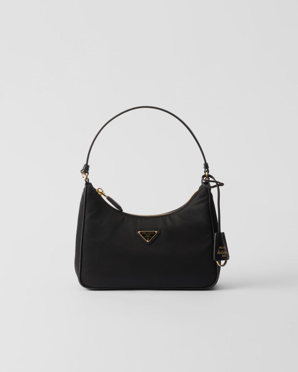 PRADA Women Prada Re-Edition 2005 Re-Nylon and Saffiano mini bag Black 1N204M_R064_F0632