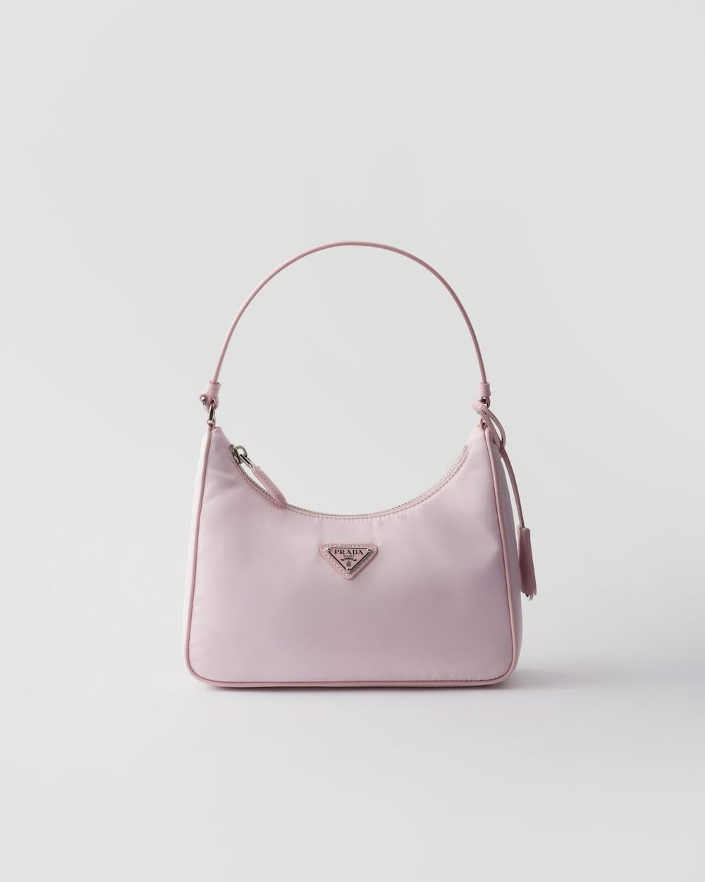 PRADA Women Prada Re-Edition 2005 Re-Nylon and Saffiano mini bag Alabaster Pink 1N204M_R064_F0E18