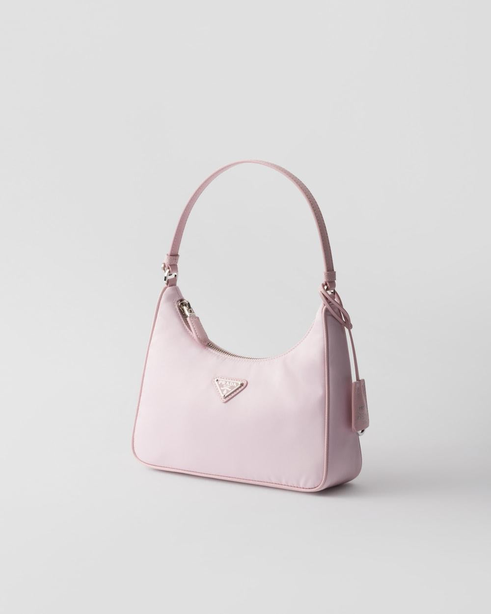 PRADA Women Prada Re-Edition 2005 Re-Nylon and Saffiano mini bag Alabaster Pink 1N204M_R064_F0E18