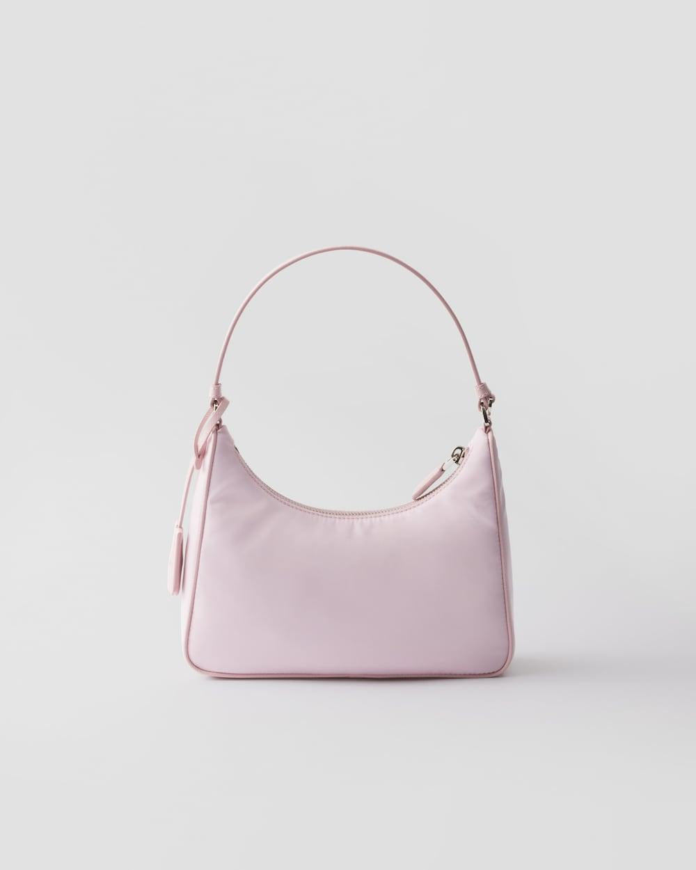 PRADA Women Prada Re-Edition 2005 Re-Nylon and Saffiano mini bag Alabaster Pink 1N204M_R064_F0E18