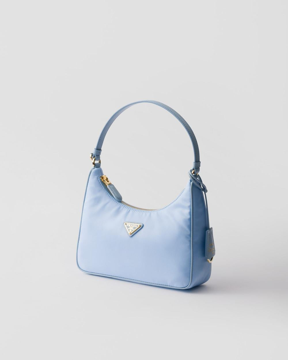 PRADA Women Prada Re-Edition 2005 Re-Nylon and Saffiano mini bag Pale Blue 1N204M_R064_F0EMZ