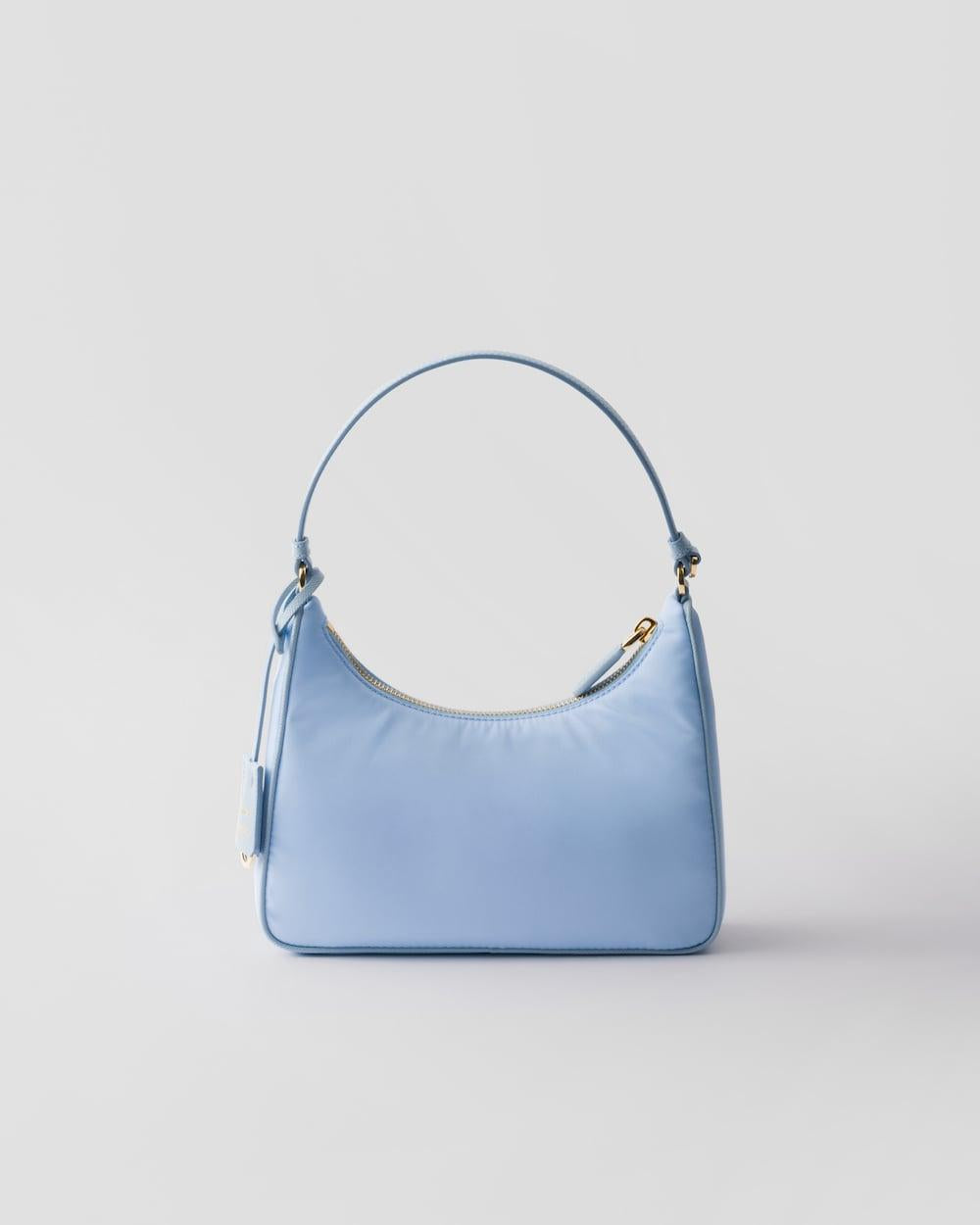 PRADA Women Prada Re-Edition 2005 Re-Nylon and Saffiano mini bag Pale Blue 1N204M_R064_F0EMZ