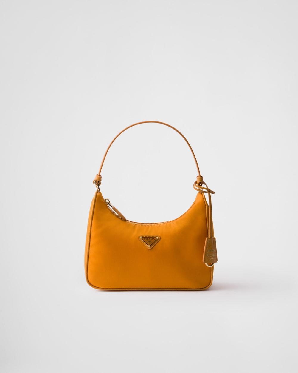 PRADA Women Prada Re-Edition 2005 Re-Nylon and Saffiano mini bag Amber 1N204M_R064_F0IJX