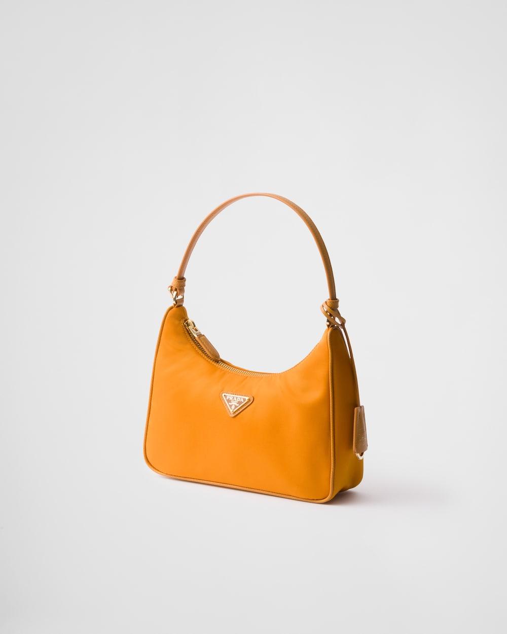 PRADA Women Prada Re-Edition 2005 Re-Nylon and Saffiano mini bag Amber 1N204M_R064_F0IJX