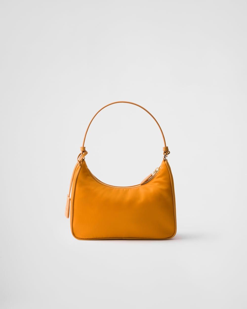 PRADA Women Prada Re-Edition 2005 Re-Nylon and Saffiano mini bag Amber 1N204M_R064_F0IJX