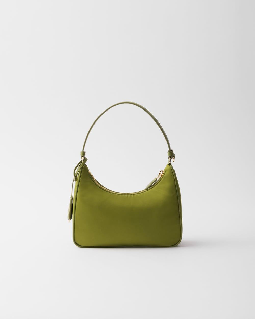 PRADA Women Prada Re-Edition 2005 Re-Nylon and Saffiano mini bag Ivy Green 1N204M_R064_F0QEY