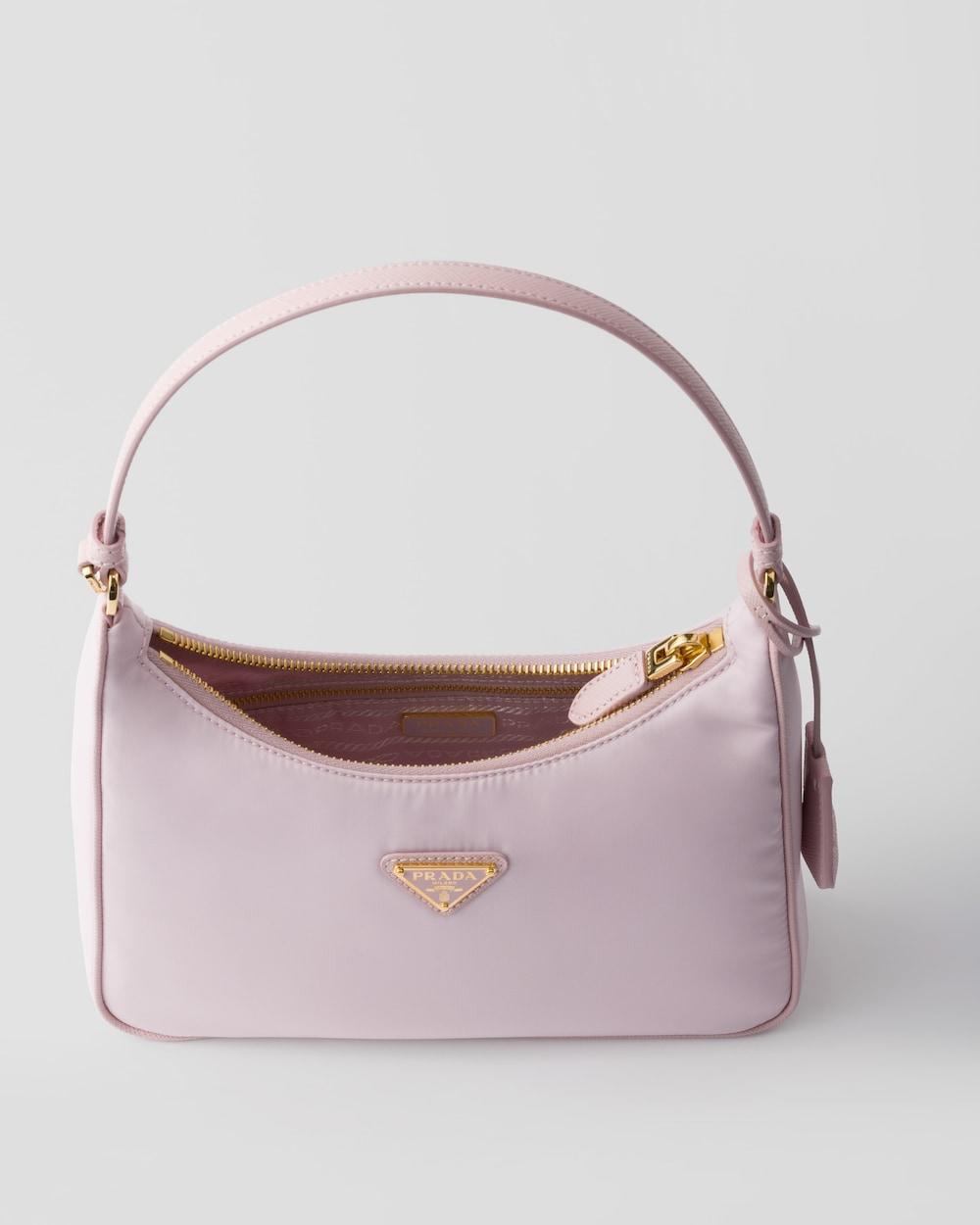 PRADA Women Prada Re-Edition 2005 Re-Nylon and Saffiano mini bag Alabaster 1N204M_R064_F0WZT