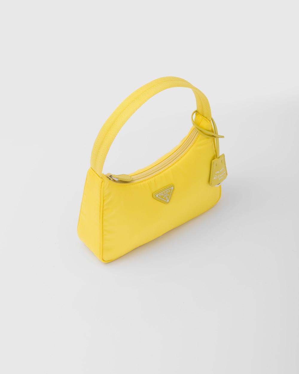 PRADA Women Re-Nylon Prada Re-Edition 2000 mini-bag Citron Yellow 1NE515_RDH0_F0322