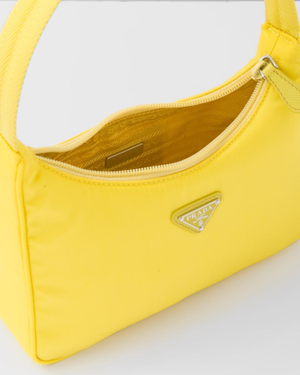 PRADA Women Re-Nylon Prada Re-Edition 2000 mini-bag Citron Yellow 1NE515_RDH0_F0322