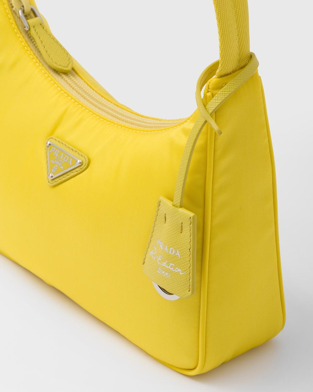 PRADA Women Re-Nylon Prada Re-Edition 2000 mini-bag Citron Yellow 1NE515_RDH0_F0322