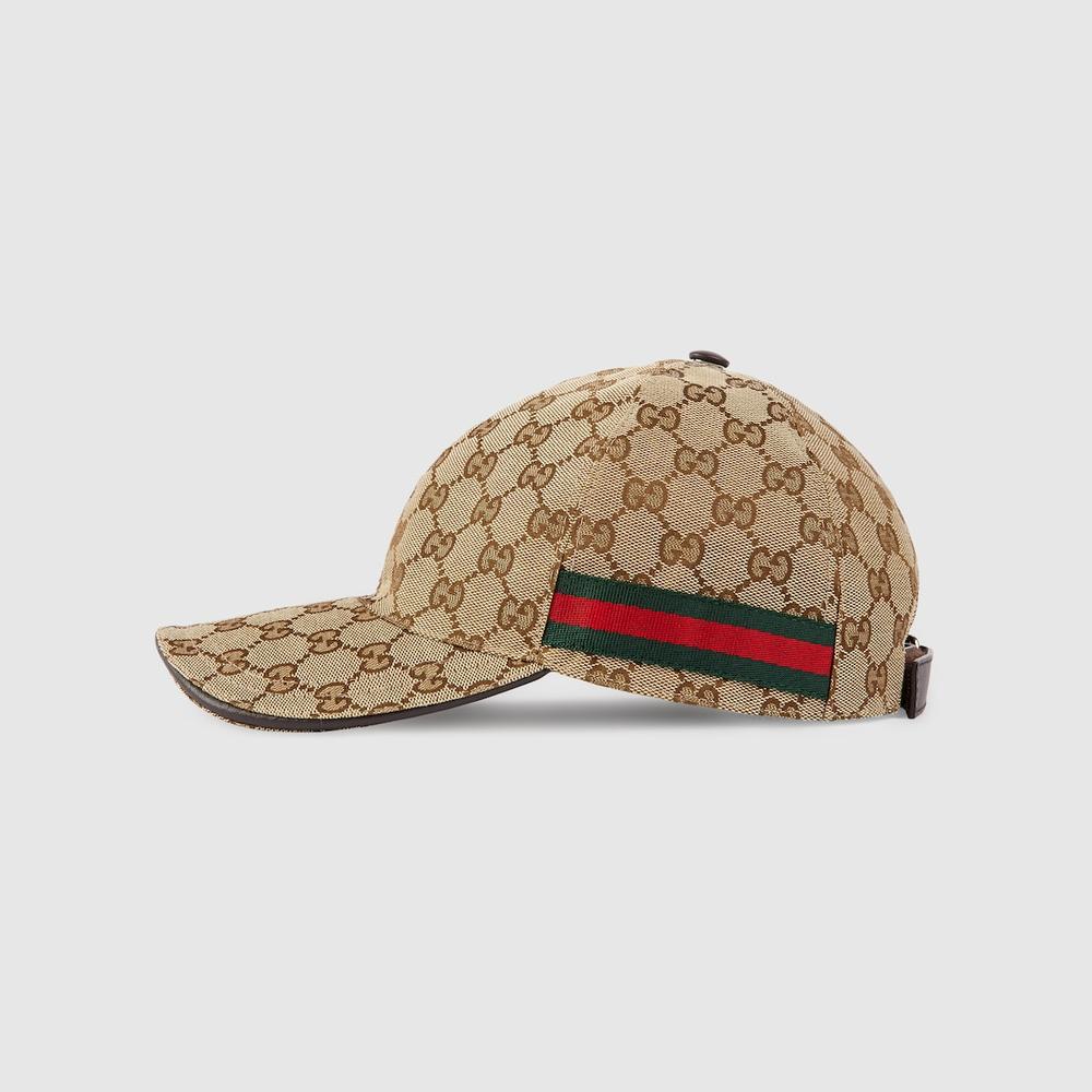 GUCCI Unisex Original GG canvas baseball hat with Web 200035 KQWBG 9791