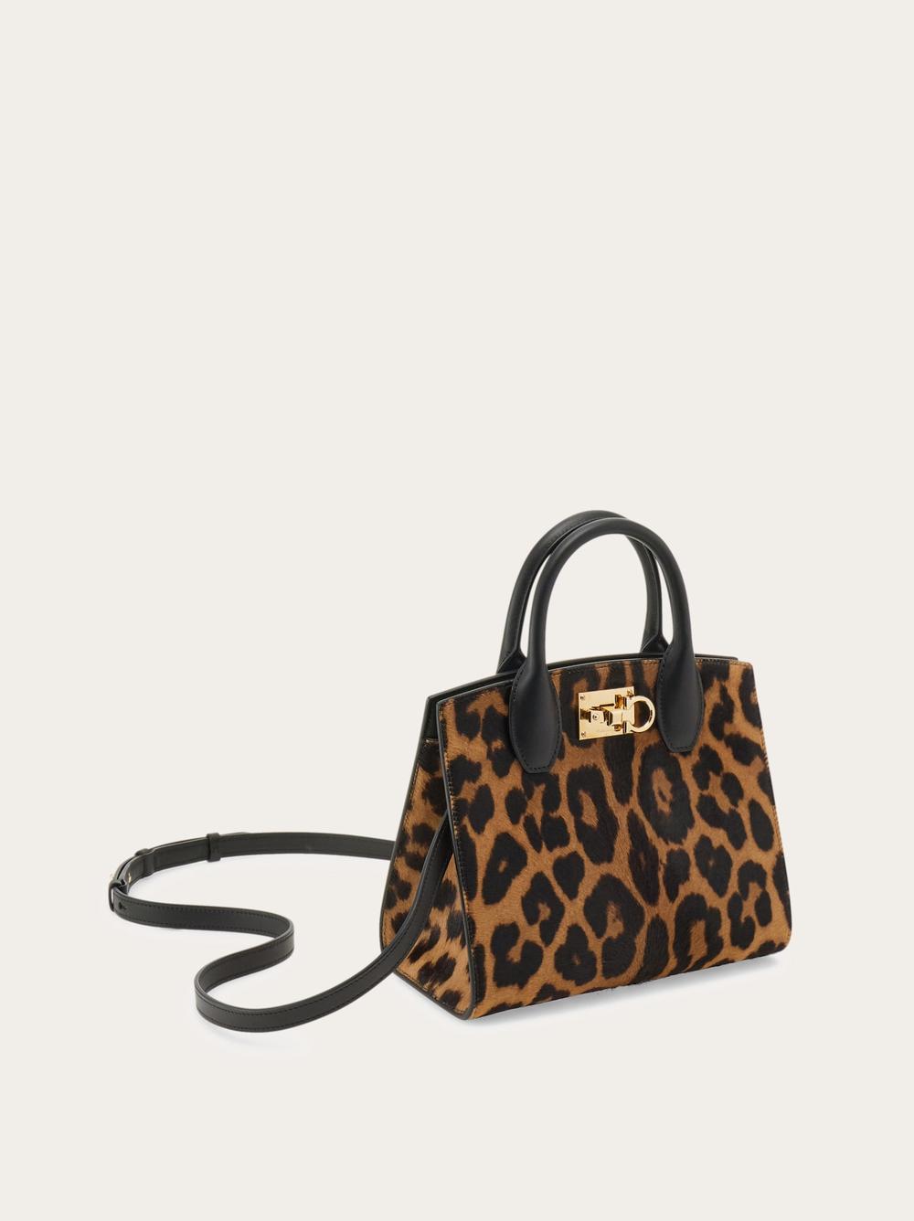 FERRAGAMO Women Ferragamo Studio Box bag (S) Animal print 211424 779880