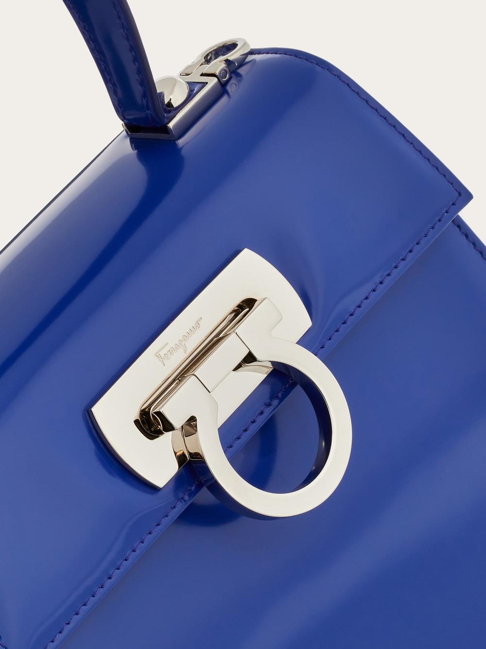 FERRAGAMO Women Iconic Top Handle (S) Lapis lazuli 212193 762841