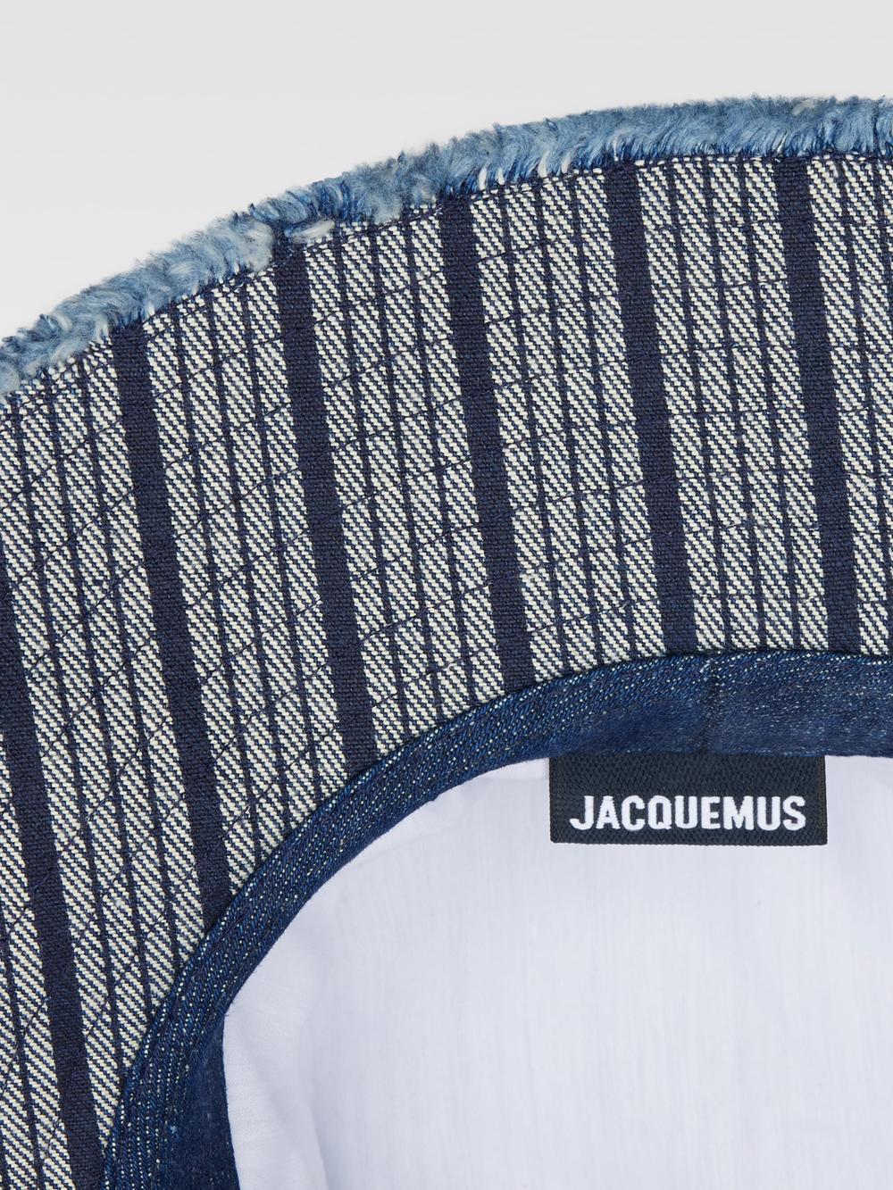 JACQUEMUS Men The Artichaut bucket hat Navy / Stripes 213AC002-1513-38F