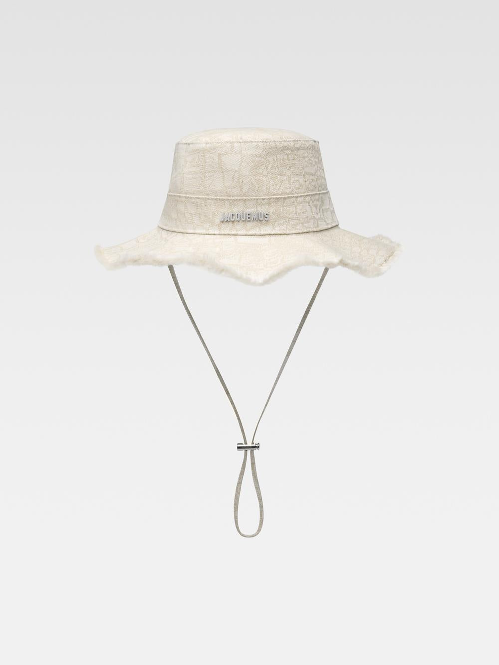 JACQUEMUS Women The Artichaut bucket hat Croco Beige 213AC002-1731-1JK