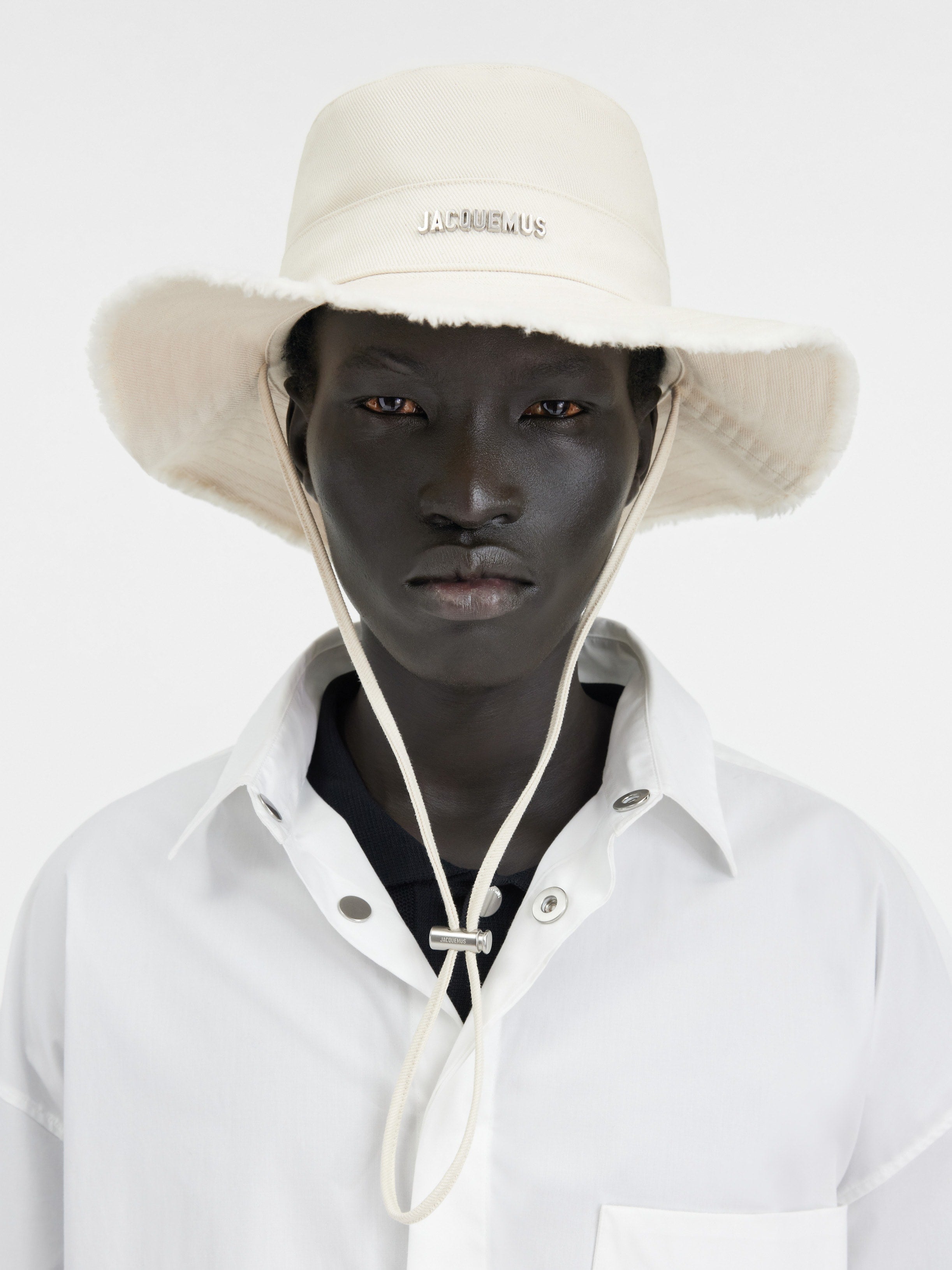 JACQUEMUS Men The Artichaut bucket hat Off-White 213AC002-5001-110