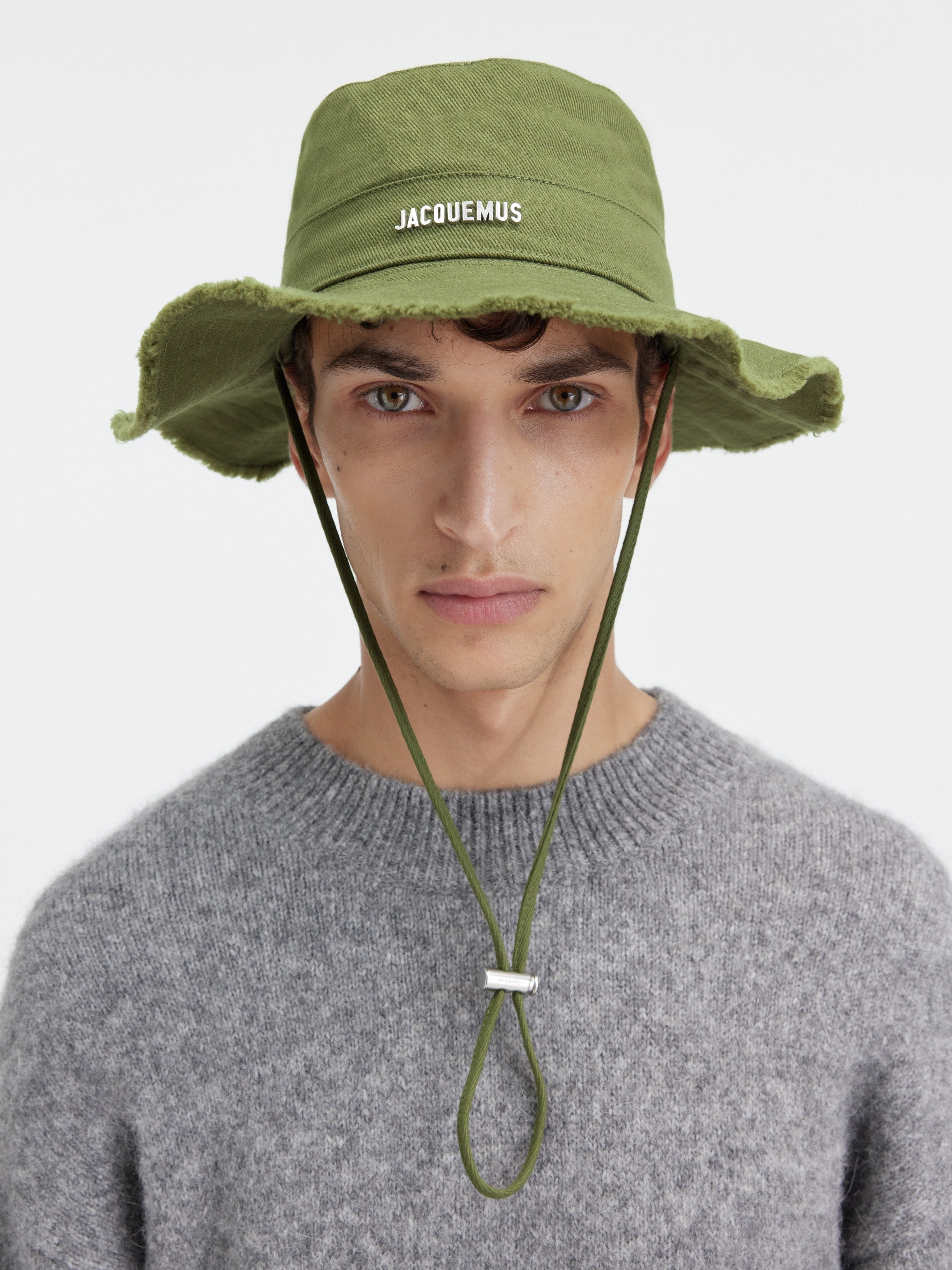 JACQUEMUS Women The Artichaut bucket hat Khaki 213AC002-5012-560