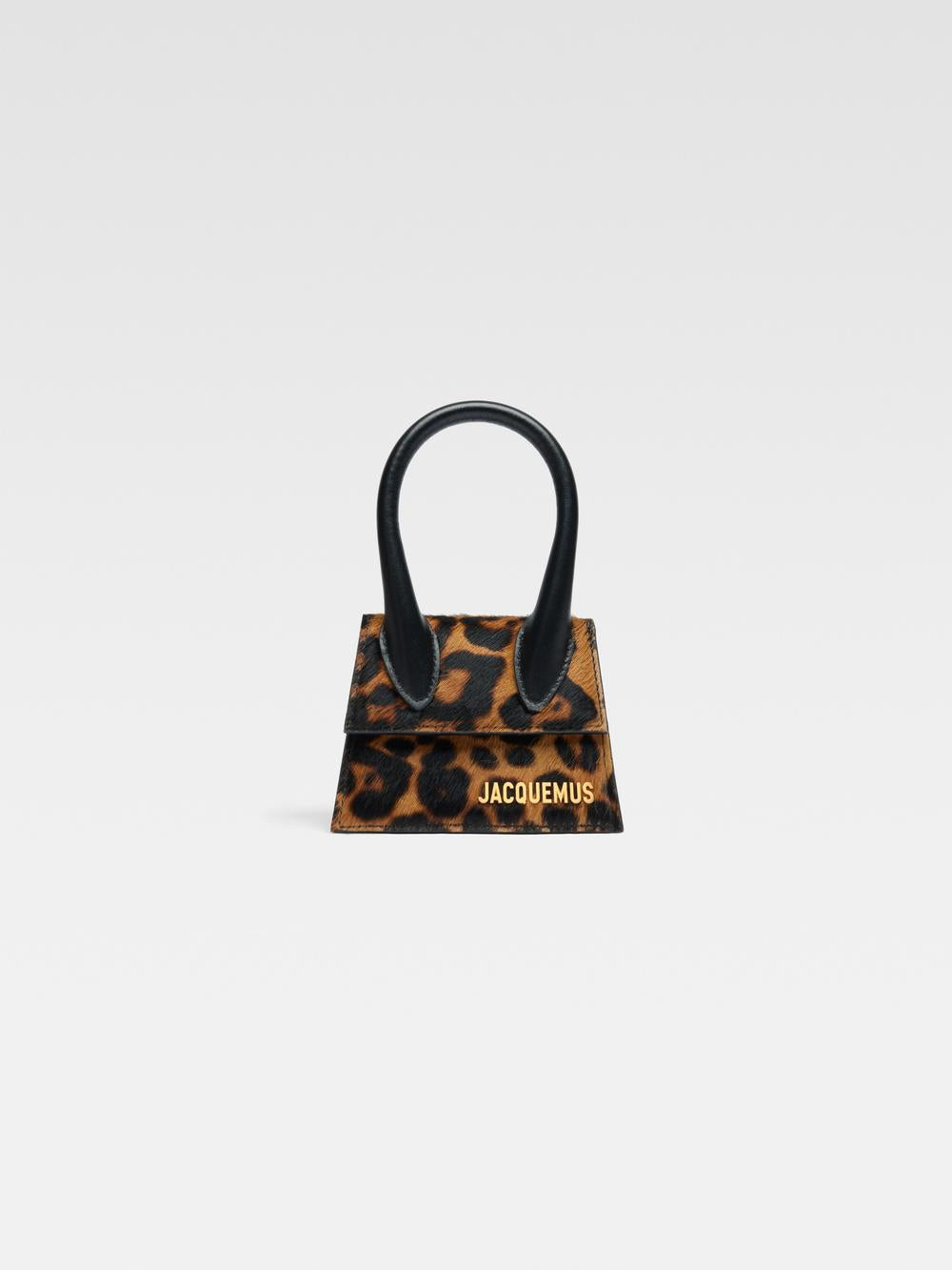 JACQUEMUS Women The Chiquito Print Leopard Brown 213BA001-3168-8BQ