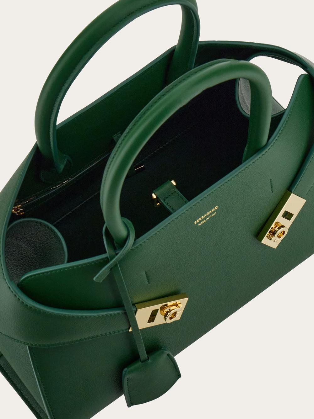 FERRAGAMO Women Hug Handbag (M) Forest green 215608 773196