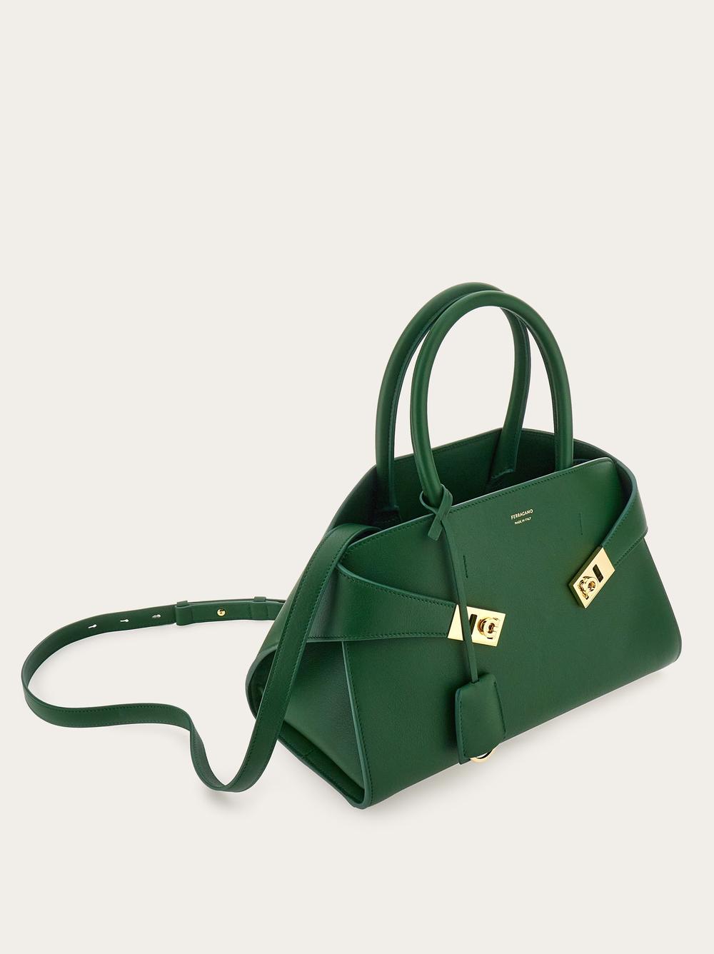 FERRAGAMO Women Hug Handbag (M) Forest green 215608 773196