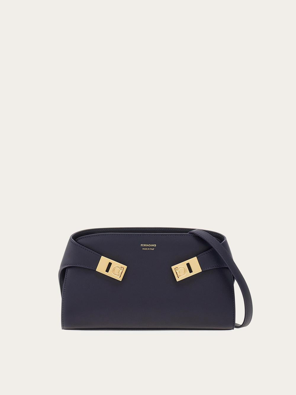 FERRAGAMO Women Mini Hug Shoulder Bag Midnight Blue 218964 774622