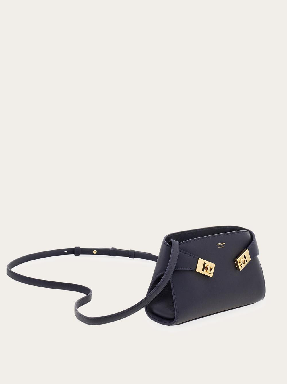 FERRAGAMO Women Mini Hug Shoulder Bag Midnight Blue 218964 774622