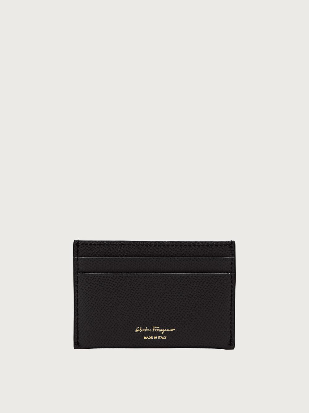 FERRAGAMO Women Gancini Credit Card Holder Noir 220007 742164