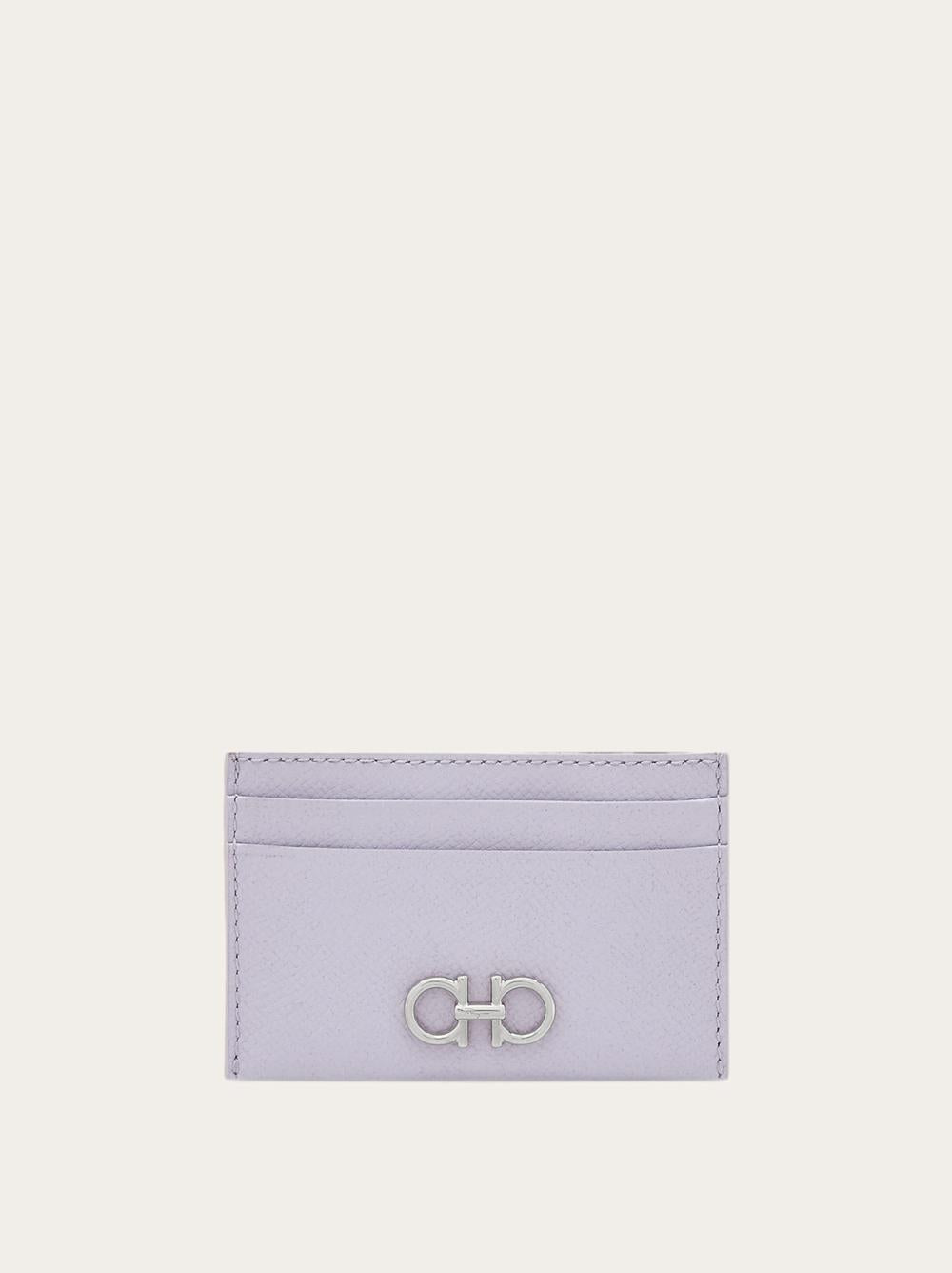 FERRAGAMO Women Gancini Credit Card Holder Lavender 220007 774991